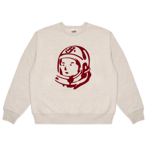 Flocked Helmet Head Crewneck