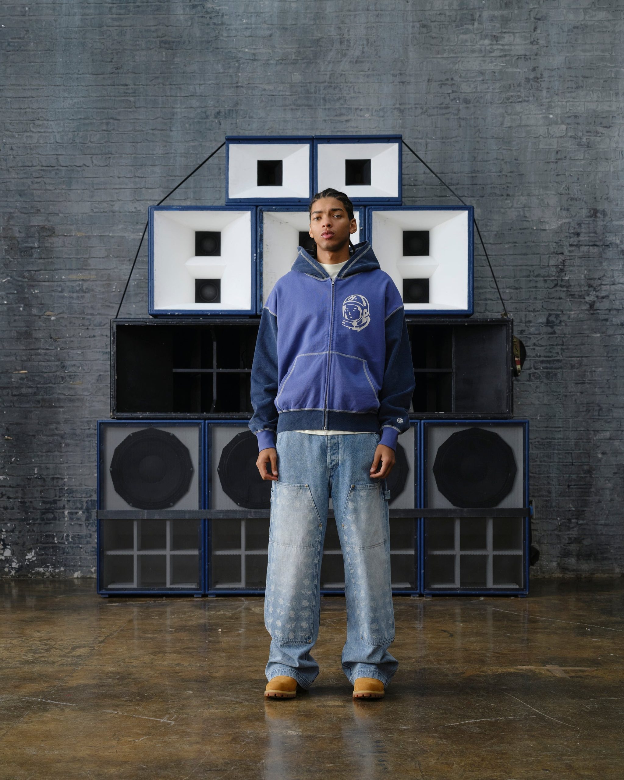 Indigo Oversized College Zip Through - Image 2