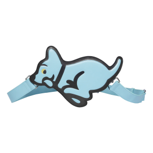 Running Puppy Leather Shoulder Bag