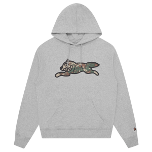 Woodland Camo Running Dog Popover Hood