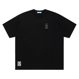 Embroidered Logo Cotton T-Shirt Running Dog