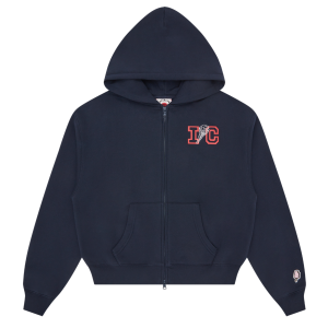 Womens Cone Cropped Zip Through Hood